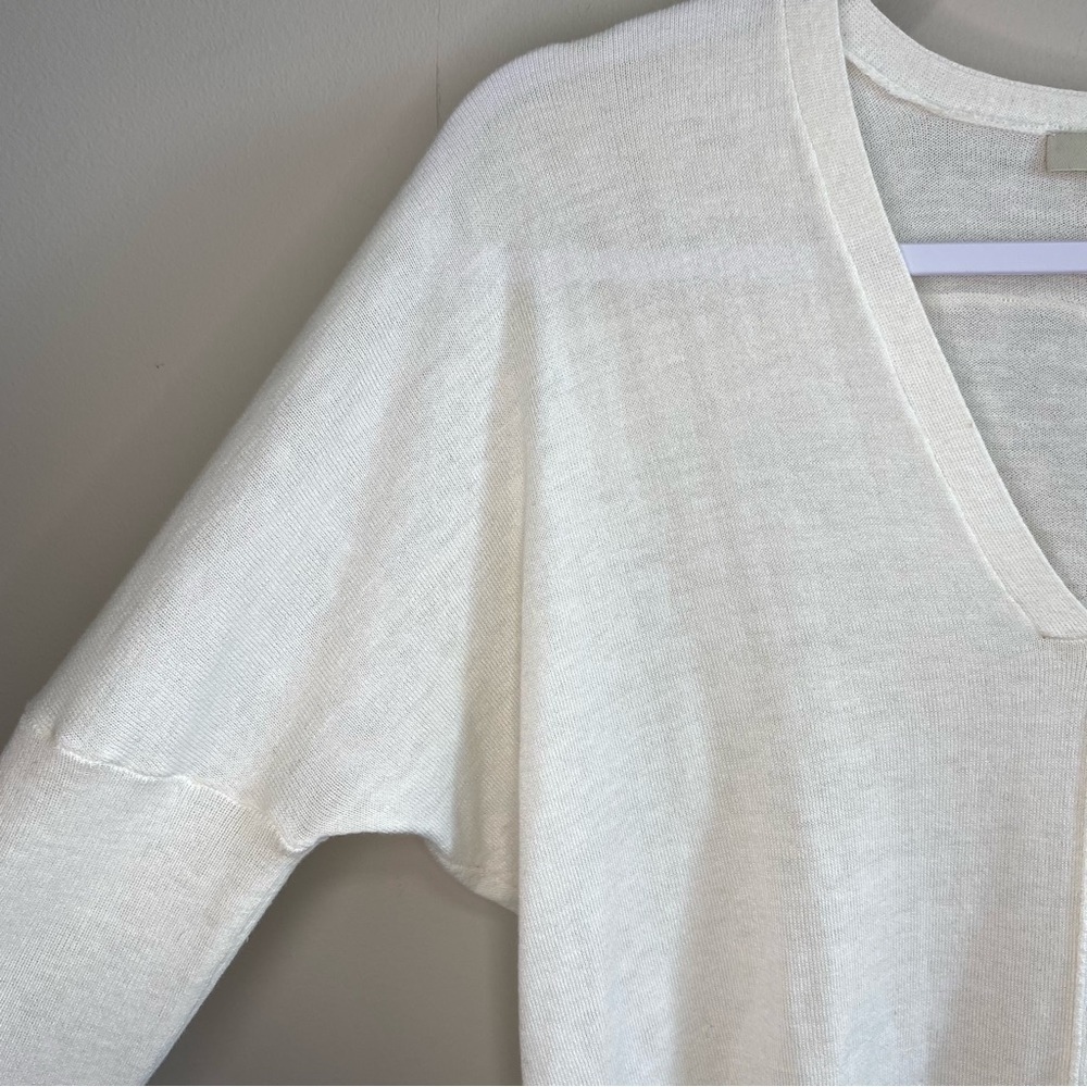 Monk & Lou - Cream Merino Wool Oversized Knit Sweater - Size Medium - Picture 4 of 7